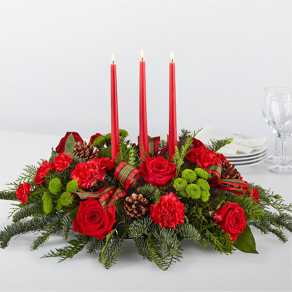 By the Candlelight Centerpiece – BENNY'S FLOWERS, Norton VA