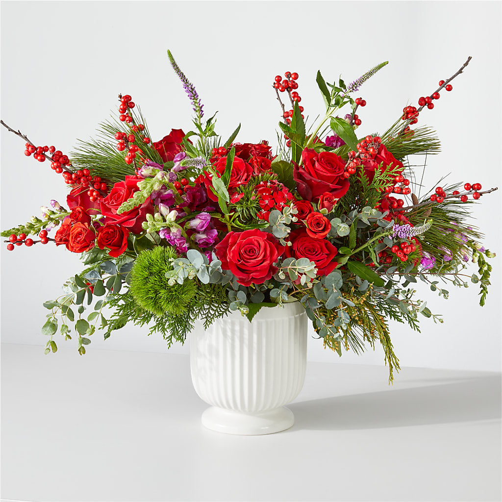 Big Red Bow Bouquet – BENNY'S FLOWERS, Norton VA