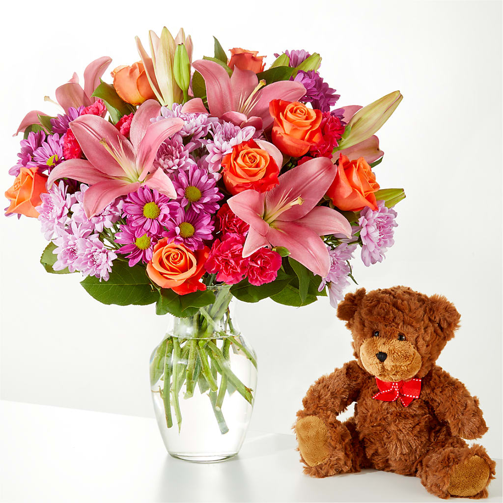 One and Only Bouquet and Bear Bundle – BENNY'S FLOWERS, Norton VA