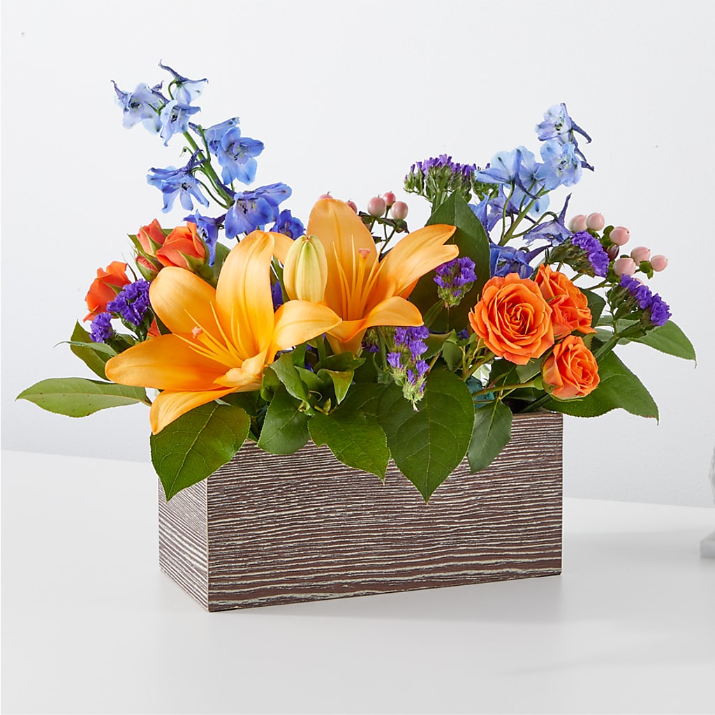 Radiant Citrus Box Bouquet – BENNY'S FLOWERS, Norton VA