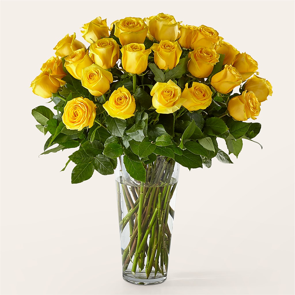 Long Stem Yellow Rose Bouquet – BENNY'S FLOWERS, Norton VA