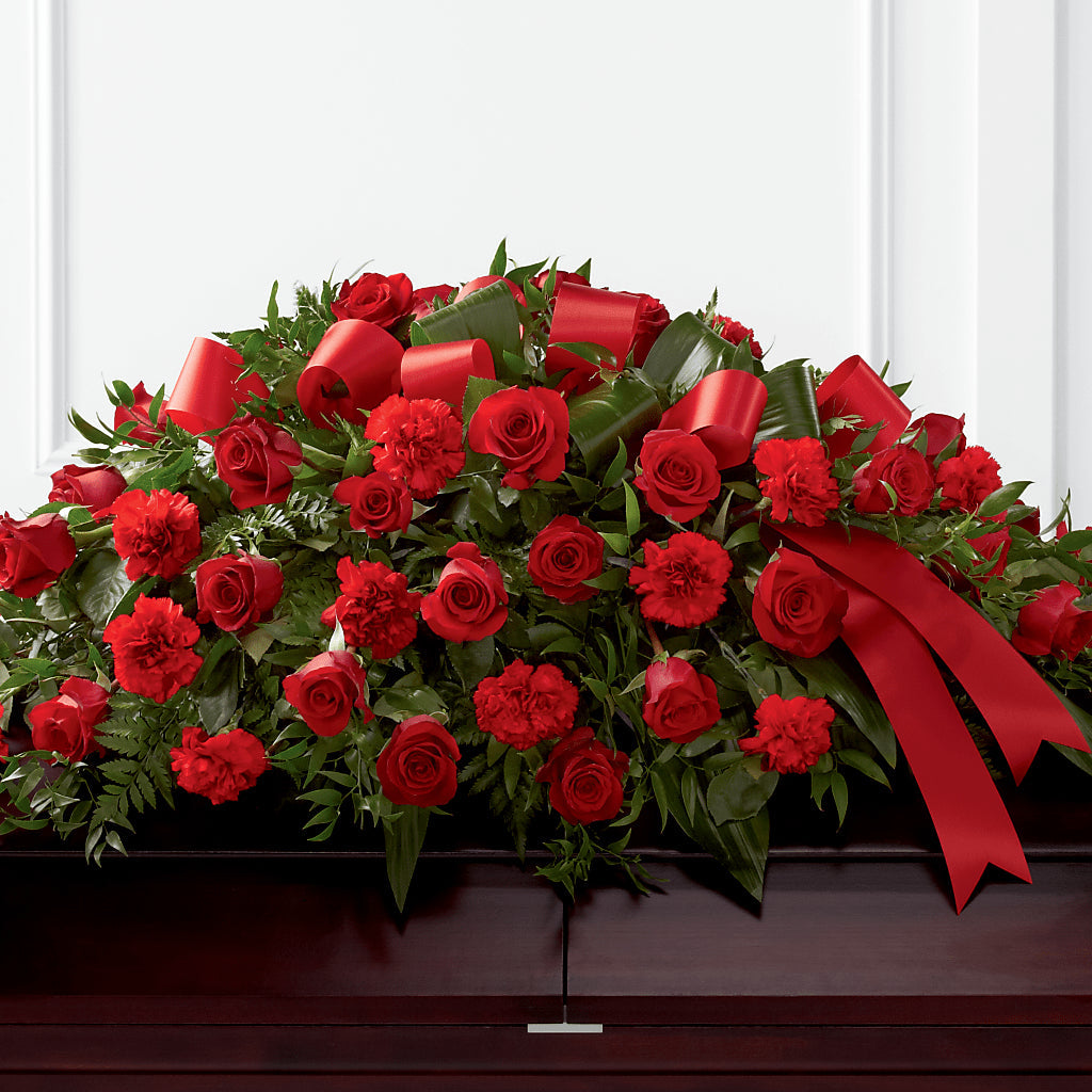 Tribute of Life Casket Spray – BENNY'S FLOWERS, Norton VA