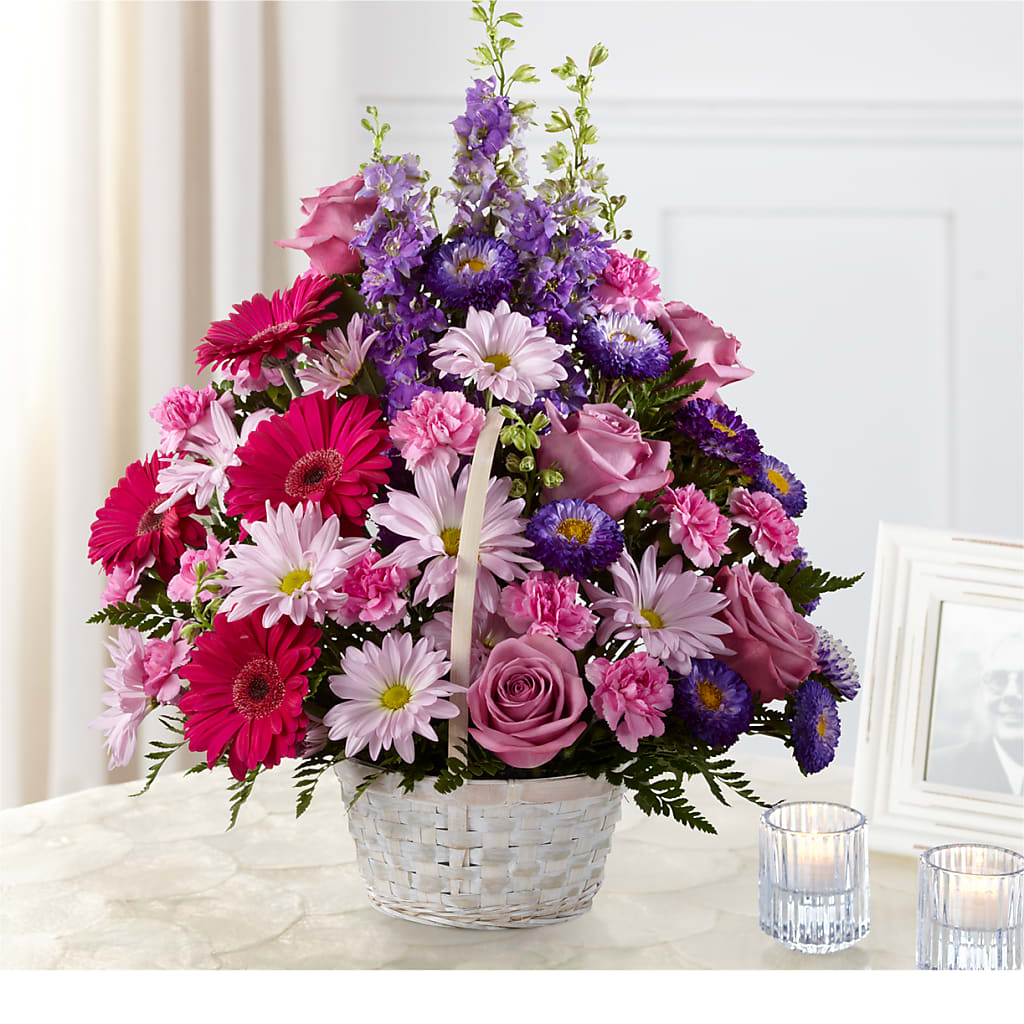 Pastel Peace Basket – BENNY'S FLOWERS, Norton VA