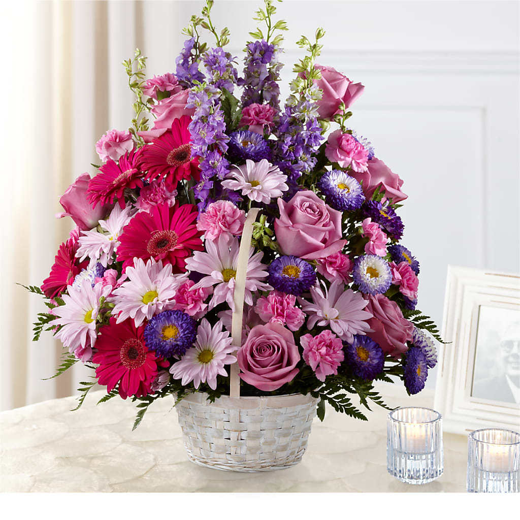 Pastel Peace Basket – BENNY'S FLOWERS, Norton VA