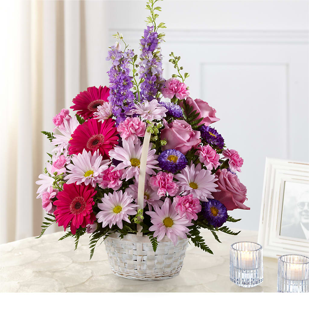 Pastel Peace Basket – BENNY'S FLOWERS, Norton VA