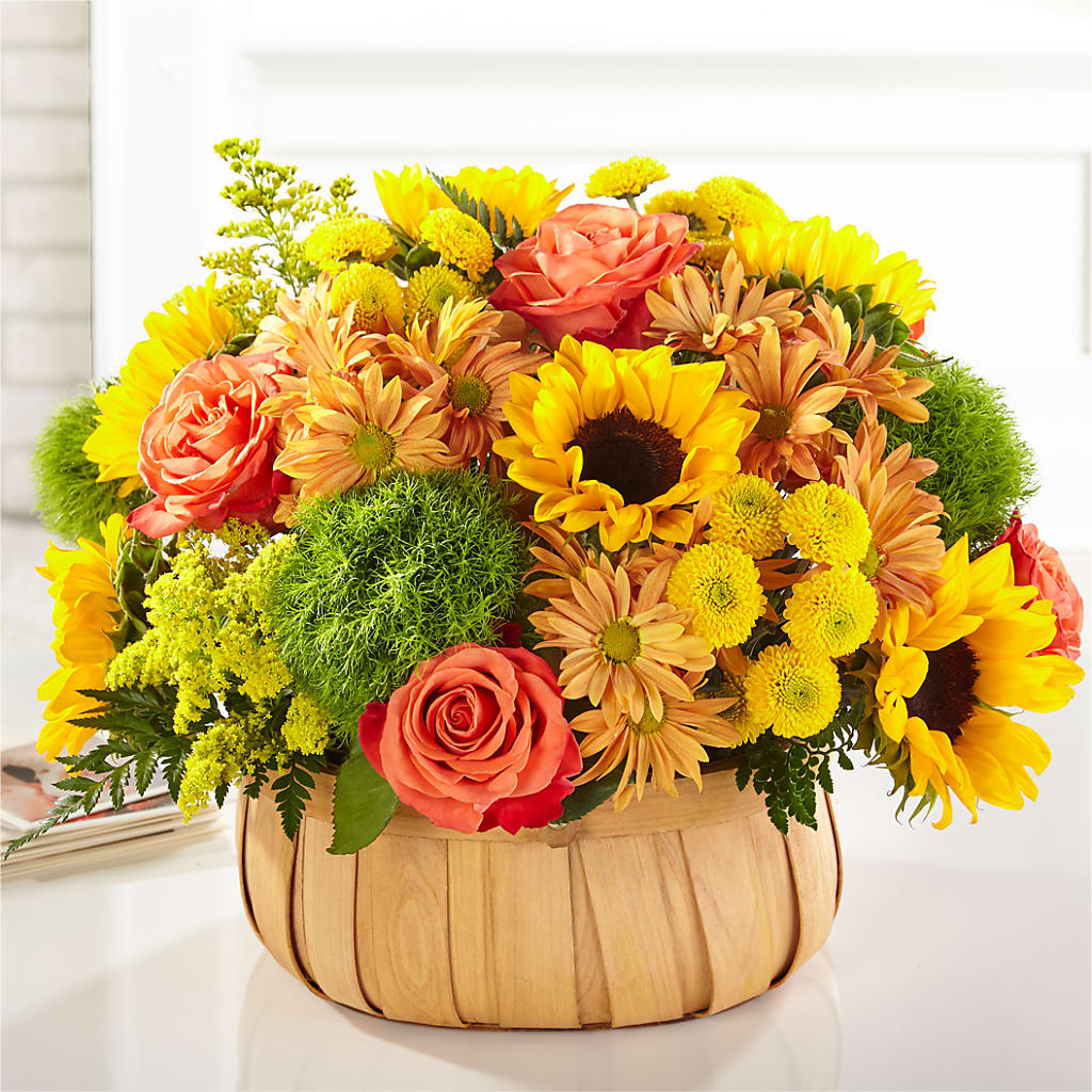 Harvest Sunflower Basket – BENNY'S FLOWERS, Norton VA