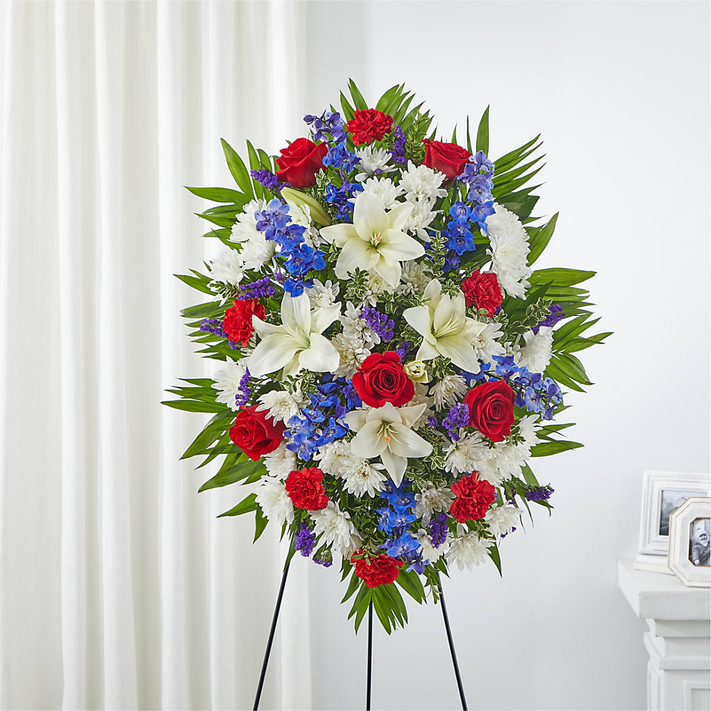 Cherished Service Standing Spray – BENNY'S FLOWERS, Norton VA