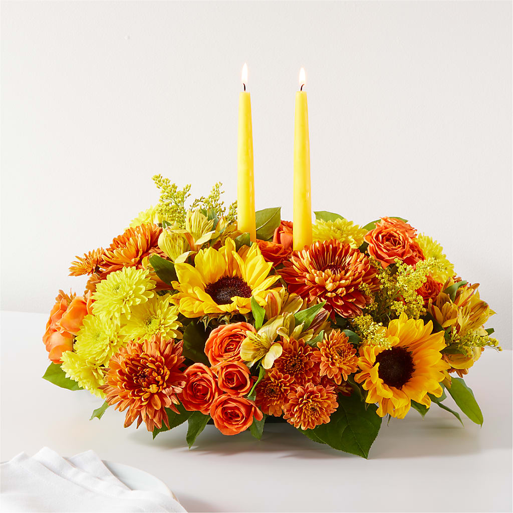 Autumn Harmony Centerpiece – BENNY'S FLOWERS, Norton VA
