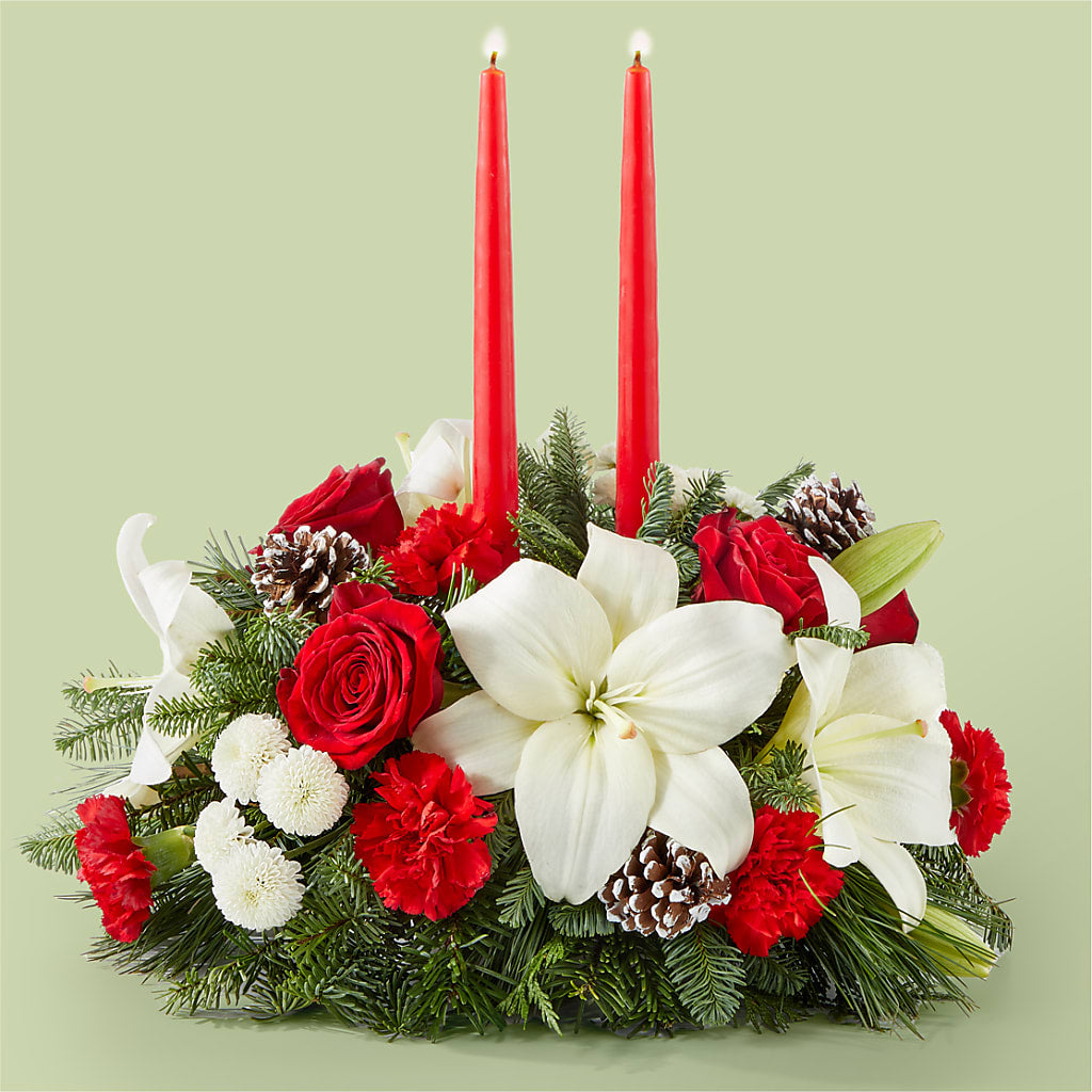 Seasonal Festivities Centerpiece – BENNY'S FLOWERS, Norton VA