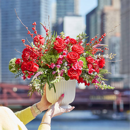 Big Red Bow Bouquet – BENNY'S FLOWERS, Norton VA