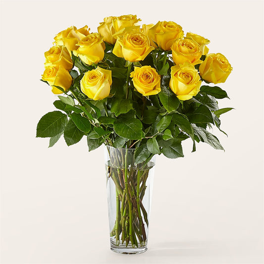Long Stem Yellow Rose Bouquet – BENNY'S FLOWERS, Norton VA