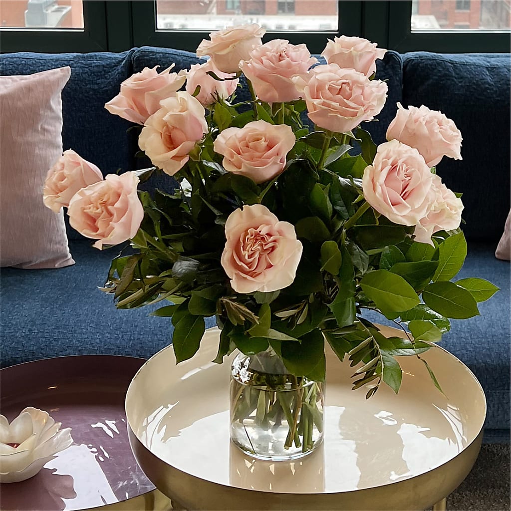 Long Stem Pink Rose Bouquet – BENNY'S FLOWERS, Norton VA