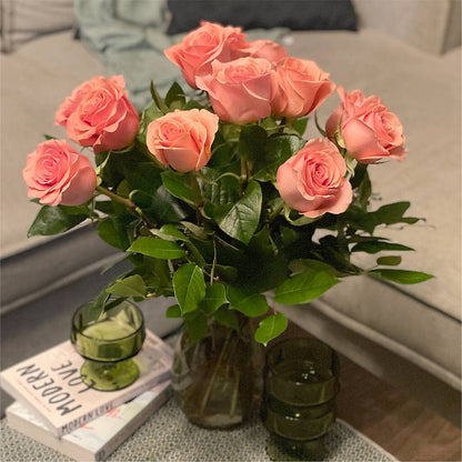 Long Stem Pink Rose Bouquet – BENNY'S FLOWERS, Norton VA