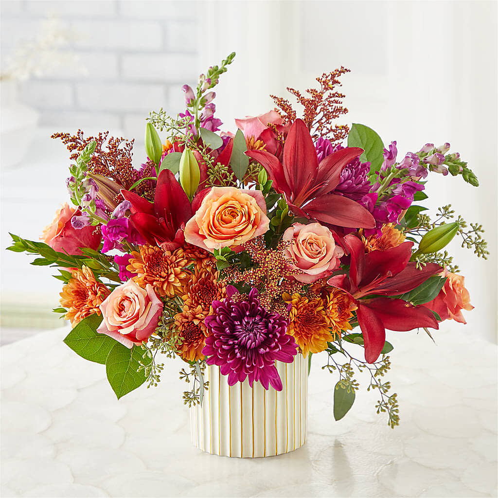 Burgundy Landscape Bouquet – BENNY'S FLOWERS, Norton VA