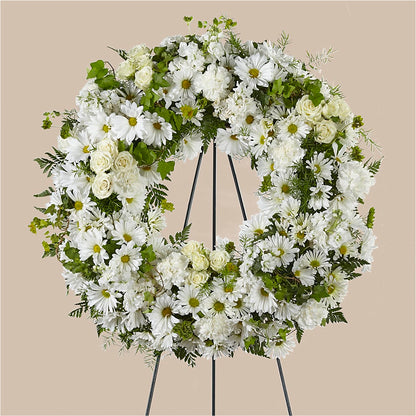 Faithful Wishes Wreath – BENNY'S FLOWERS, Norton VA