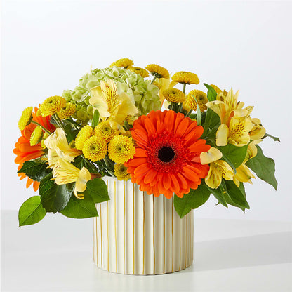 Autumn Sunshine Bouquet with Ivory Vase – BENNY'S FLOWERS, Norton VA