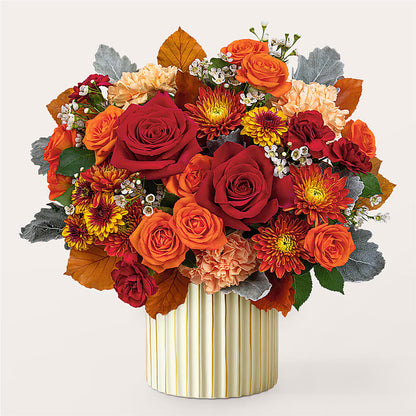 Merlot Bouquet with Ivory Vase – BENNY'S FLOWERS, Norton VA