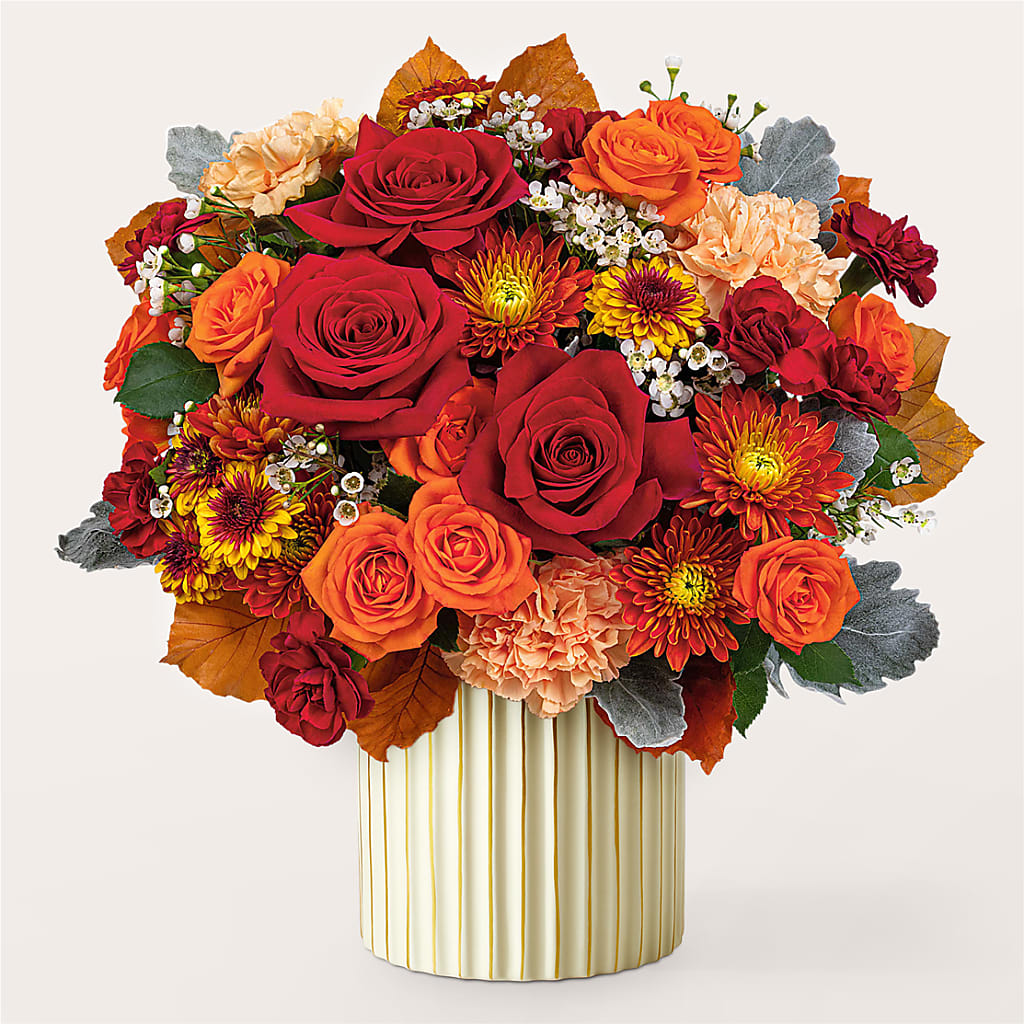 Merlot Bouquet with Ivory Vase – BENNY'S FLOWERS, Norton VA