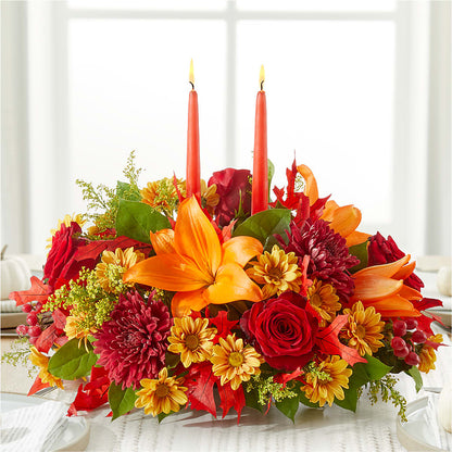 Autumn's Embrace Centerpiece – BENNY'S FLOWERS, Norton VA