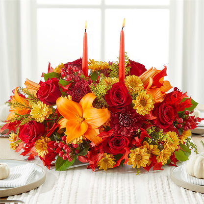 Autumn's Embrace Centerpiece – BENNY'S FLOWERS, Norton VA