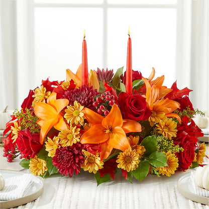 Autumn's Embrace Centerpiece – BENNY'S FLOWERS, Norton VA