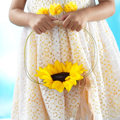 Sweet Sunshine Flower Girl Bouquet – BENNY'S FLOWERS, Norton VA